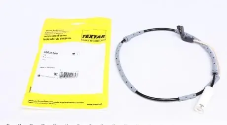 98035500 Датчик зносу гальмівних колодок (передніх) BMW 3 (E90-93)/ X1 (E84) 04-11 (L=850mm) TEXTAR підбір по vin на Brocar