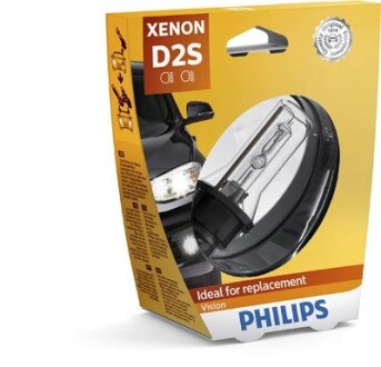 85122VIS1 Автолампа Philips 85122vis1 Vision D2S P32d-2 35 W прозрачная PHILIPS подбор по vin на Brocar