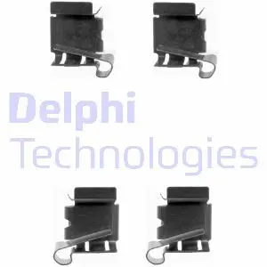 LX0390 Комплектуючі, колодки дискового гальма DELPHI підбір по vin на Brocar