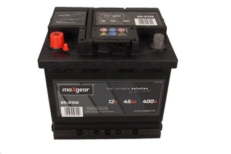 545413040D722 AKUMULATOR 12V 45AH/400A L+ 207X175X190 DŁ./SZER./WYS. MAXGEAR підбір по vin на Brocar