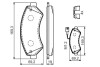 0986494589 Комплект тормозных колодок, дисковый тормоз BOSCH підбір по vin на Brocar