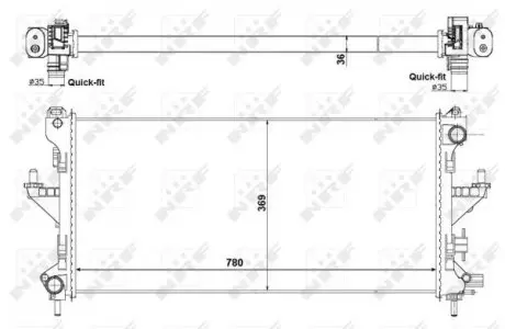 53199 Радиатор охлаждения Citroen Jumper/Fiat Ducato/Peugeot Boxer 3.0D/HDi 10- NRF подбор по vin на Brocar