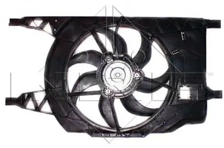 47366 Вентилятор радіатора Renault Clio/Laguna 00- (з дифузором) NRF підбір по vin на Brocar