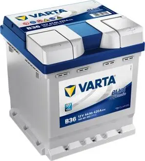 5444010423132 Акумуляторна батарея 44Ah/420A (175x175x190/+R/B13) Blue Dynamic B36 VARTA підбір по vin на Brocar