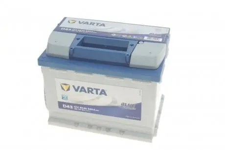 5601270543132 Акумуляторна батарея 60Ah/540A (242x175x190/+L/B13) Blue Dynamic D43 VARTA підбір по vin на Brocar