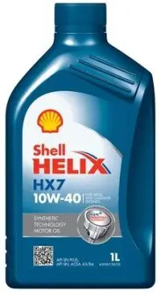 550053736 Моторна олива/HELIX HX7 10W-40 (1L) SHELL підбір по vin на Brocar
