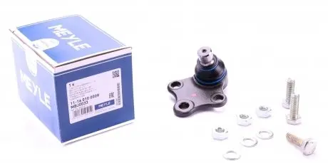 11160100008 Опора кульова (передня/знизу) Citroen Berlingo/Peugeot Partner 96- (d=18mm) MEYLE підбір по vin на Brocar
