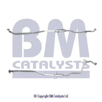 BM50572 Середній глушник вихлопних газів BM CATALYSTS підбір по vin на Brocar