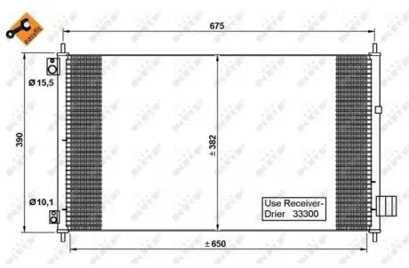 35780 Радиатор кондиционера NRF подбор по vin на Brocar