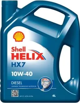 550046310 Масло моторное Shell "Helix Diesel HX7 10W-40", 4л SHELL подбор по vin на Brocar