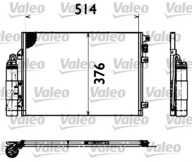 817428 Радіатор кондиціонера VALEO підбір по vin на Brocar