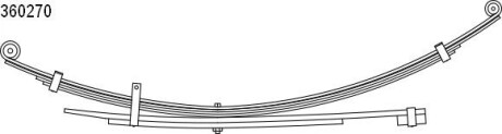 1036027000 Многолистовая ресора CS Germany підбір по vin на Brocar