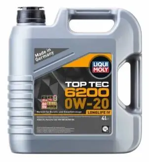 20788 Моторна олива Liqui Moly TopTec 6200 0W-20, 4л. LIQUI MOLY підбір по vin на Brocar