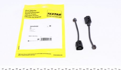 98045400 Датчик зносу гальмівних колодок (задніх) VW Touareg 3.0-4.2 10- (к-кт 2шт) TEXTAR підбір по vin на Brocar