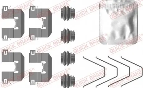 1090100 Монтажний компл., гальм.колодка QUICK BRAKE підбір по vin на Brocar