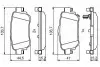 0986494816 Колодки тормозные (задние) Nissan Qashqai II/X-Trail/ Renault Kadjar 13- BOSCH підбір по vin на Brocar
