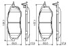 0986494679 Колодки тормозные (передние) Subaru Forester 08-/Legacy IV/V 03-14/Outback 03-/Impreza 12- BOSCH підбір по vin на Brocar