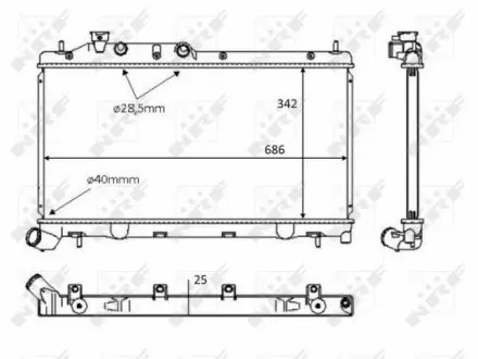 58385 Теплообменник NRF подбор по vin на Brocar