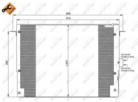 35657 Конденсатор, Кондиціонер NRF підбір по vin на Brocar