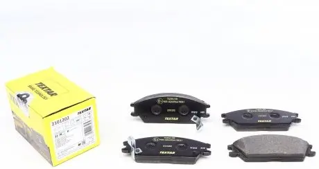 2101202 Колодки тормозные (передние) Hyundai Accent I/II 89-06/Getz 02-11 (Akebono) TEXTAR подбор по vin на Brocar