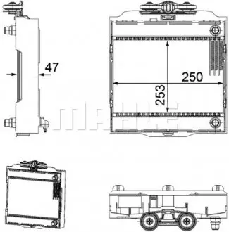 CR923000P Радіатор охолодження BMW 5 (F10)/7 (F01-F04) 08-16 N54/N55/N57/N63 MAHLE / KNECHT підбір по vin на Brocar