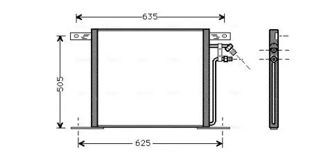 MS5220 Радіатор AVA COOLING підбір по vin на Brocar