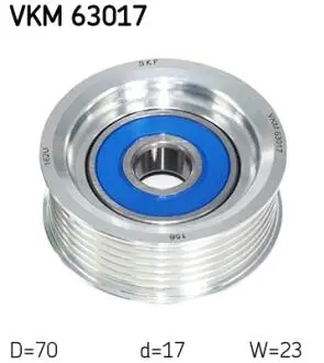 VKM63017 Обвідний ролик SKF підбір по vin на Brocar