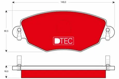 GDB1434DTE Колодки тормозные передние TRW подбор по vin на Brocar