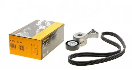 6DPK1195K1 Комплект ремня генератора Audi A3/Seat Leon/Skoda Octavia/VW Caddy 1.4-2.0LPG 95-15, (6DPK 1195) CONTITECH підбір по vin на Brocar