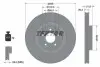 92160205 Диск тормозной (передний) Audi A4 07-15/A5 07-17/Q5 08- (345х29.3) PRO+ TEXTAR підбір по vin на Brocar
