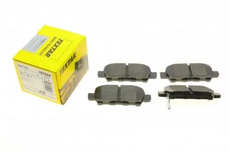 2487101 Колодки гальмівні (задні) Nissan Tiida/Teana/Murano 08-/Suzuki Grand Vitara 05- (105.6x39.4x13.8) TEXTAR підбір по vin на Brocar
