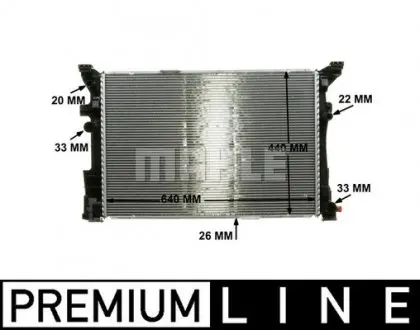 CR2170000P Радіатор охолодження MAHLE / KNECHT підбір по vin на Brocar