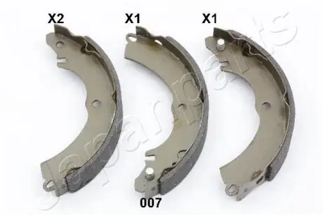 GF007AF Комплект гальмівних колодок JAPANPARTS підбір по vin на Brocar