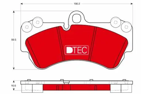 GDB1720DTE Комплект гальмівних колодок, дискове гальмо GDB1720DTE TRW TRW підбір по vin на Brocar