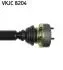 VKJC8204 Вісь приводу передній ліва 491mm AUDI A3, VW CADDY III, GOLF PLUS, GOLF V 1.4 05.06-12.13 SKF підбір по vin на Brocar