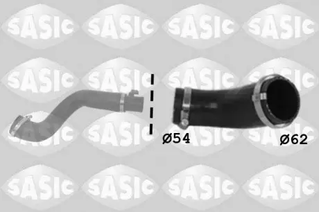 3336220 PRZEWÓD INTERCOOLERA FORD TRANSIT 2,2TDCI (KRÓTKI) SASIC подбор по vin на Brocar