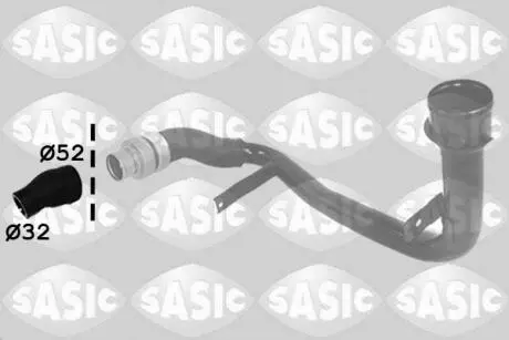 3330054 PRZEWÓD INTERCOOLERA FIAT DUCATO 2.2M-JET (KRÓTKI) SASIC підбір по vin на Brocar