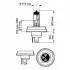12475C1 Автолампа Philips 12475C1 Standard R2 (Bilux) P45t-41 40 W 45 W прозрачная PHILIPS підбір по vin на Brocar