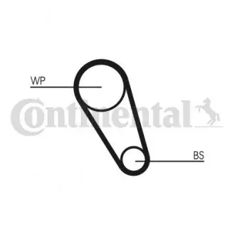 CT1143WP2 Комплект ГРМ + помпа VW Passat 08-15/Golf/T5 1.8/2.0TSI 04-16 (12x54z/помпа в корпусі з термостатом) CONTITECH підбір по vin на Brocar