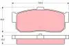 Комплект тормозных колодок, дисковый тормоз GDB1172
