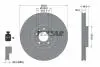 92256003 Диск гальмівний (передній) Citroen C5/C6/Peugeot 407/508 04- (340x30) PRO TEXTAR підбір по vin на Brocar