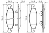 0986424666 Колодки гальмівні (передні) Jeep Grand Cherokee 3.1TD/4.0I/4.7V8 99-05 BOSCH підбір по vin на Brocar