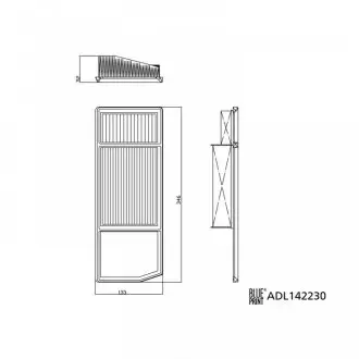 ADL142230 Фільтр повітряний Fiat 500, Panda 1.3D 15- BLUE PRINT підбір по vin на Brocar
