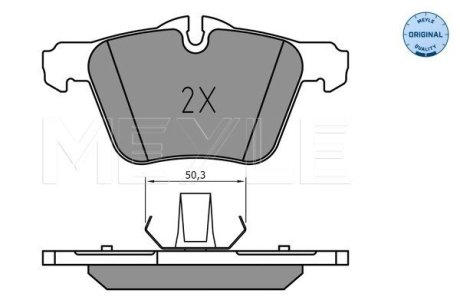 0252407920 Колодки гальмівні JAGUAR P. F-TYPE/XF/XJ/XK 2,0-5,0 06- MEYLE підбір по vin на Brocar