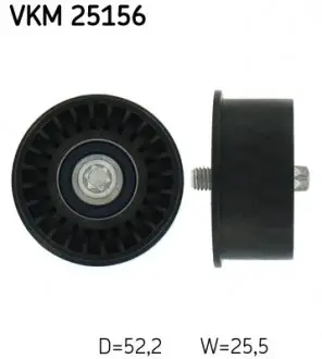 VKM25156 Ролик направляючий ременя ГРМ Opel Astra H 1.6/1.8 SKF підбір по vin на Brocar