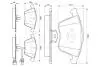 0986494103 Комплект тормозных колодок, дисковый тормоз BOSCH підбір по vin на Brocar