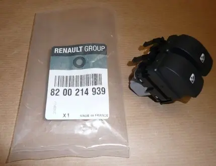 8200214939 Кнопка стеклоподъемника R CLIO 05- LH RENAULT подбор по vin на Brocar