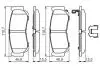 0986494628 Комплект тормозных колодок, дисковый тормоз BOSCH підбір по vin на Brocar