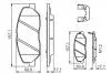 0986494631 Комплект тормозных колодок, дисковый тормоз BOSCH підбір по vin на Brocar