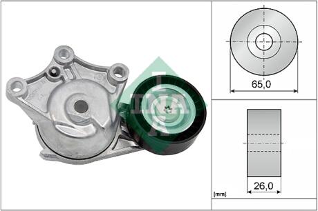 534042810 Натяжитель ремня генератора Peugeot 2008/208 1.6HDi 12-/Citroen C3 1.4/1.6HDi 09- /C4 Cactus 14- INA подбор по vin на Brocar